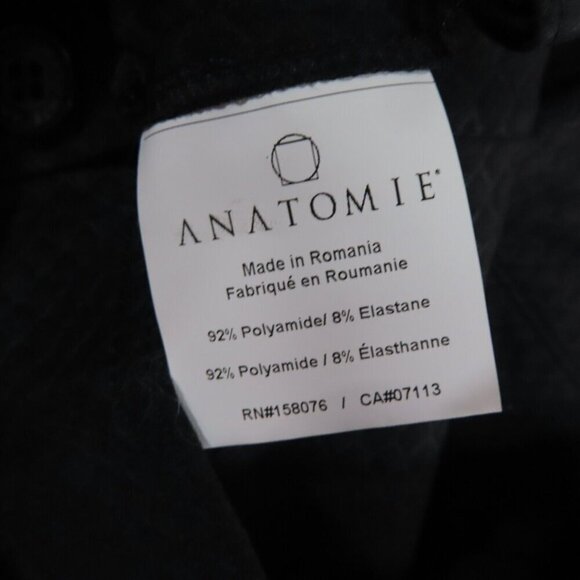 Anatomie Dominica Snake Embossed Slit Ankle Pant Large Black NEW $348 - Picture 12 of 13